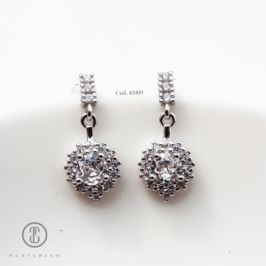 ARETE RODINADO ZIRCON PLATA.925